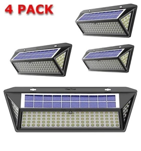 4x Solar Power Light Outdoor PIR Motion Sensor Garden Security Waterproof 118LED - Picture 1 of 18