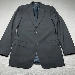 Versace Collection Blazer Mens 42R Black Single Breast Two Button Wool Formal - Picture 1 of 17