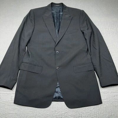Versace Collection Blazer Mens 42R Black Single Breast Two Button Wool Formal - Image 1 of 4