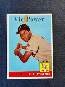1958 Topps #406 Vic POwer  Est NM or better