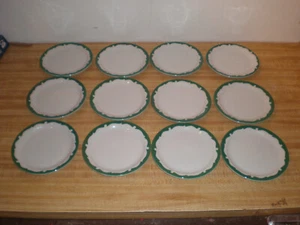1 docena de artículos de restaurante vintage Shenango China verde Everglades 6 3/8" pan pla - Imagen 1 de 5