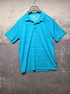 Camisa polo de golf FILA Sport para hombre azul calce atlético talla pequeña - Imagen 1 de 7