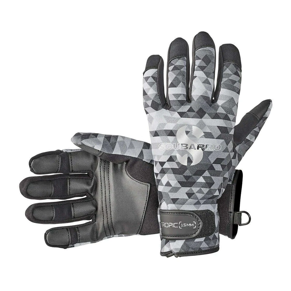 ScubaPro Tropic 1.5mm Graphite Dive Gloves Size L (58.031.400)