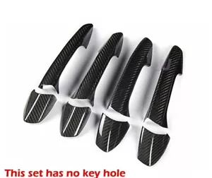Real Carbon Fiber No Keyhole/Sensor Handle Cover Fits 08-14 W204 C300 C63 C250 - Bild 1 von 4