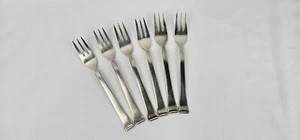 6 Kuchengabel WMF Art Deco Hartversilbert Spülmaschinen-fest - Bild 1 von 5