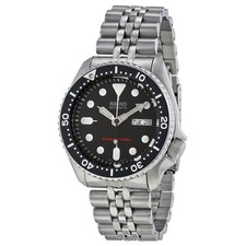 Seiko SKX007K2 Brushed Stainless Steel Wrist Watch for Men