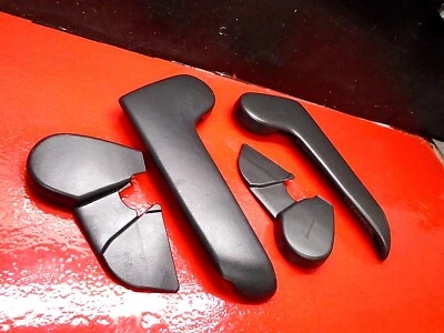 04-06 SCION XB ASIENTO DELANTERO CONDUCTOR PASAJERO LADO RIEL CUBIERTA MOLDURA MOLDURA NEGRO X4 Foto 1 de 4