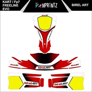 FP7 FREELINE EVO BIREL ART STYLE KIT COMPLETO DE PEGATINAS DE KART - KARTING - ROTAX IAME - Imagen 1 de 4