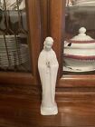 Statue de la Vierge Marie en porcelaine blanche 1956 L&M fabriquée au Japon taille moyenne