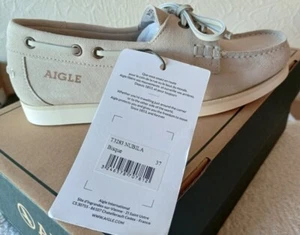 Aigle Nubila *Gr. UK4 EU37* Damen Leder Bootsschuhe # Made in Portugal - Bild 1 von 7