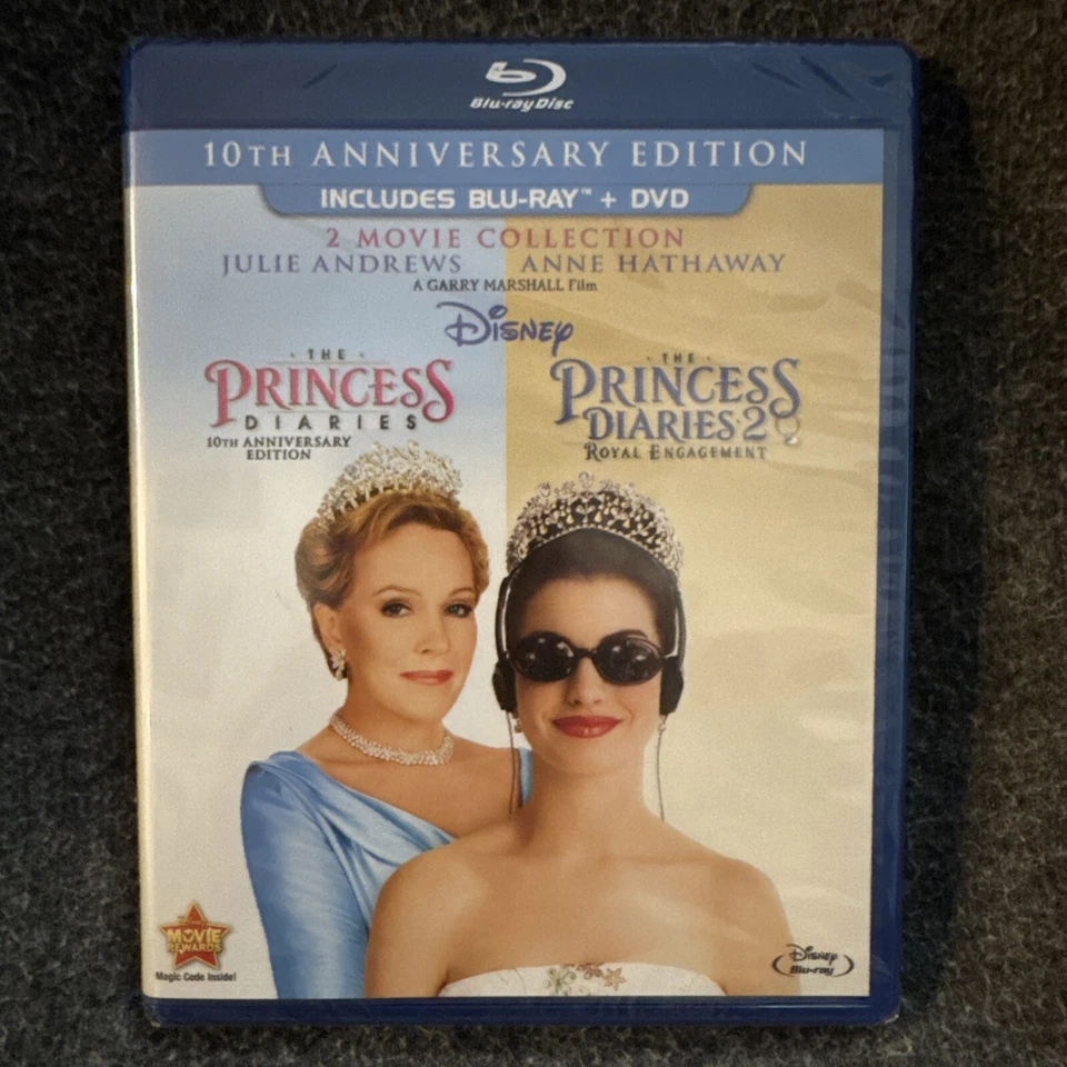 The Princess Diaries: 10th Anniversary Edition 2-Movie Collection Blu-ray + DVD Foto 1 de 3
