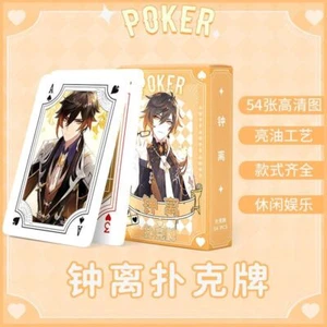 Genshin impact Zhong Li Game Card Collection Card Poker Playing Game Girl Cards - Picture 1 of 3