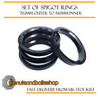 Spigot Rings (4) 70.1 to 54.1 Spacers Hub For Hyundai i10 [Mk1] 08-13 Hyundai i10