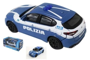 Alfa Romeo Stelvio macchina polizia modellismo Burago Bburago 1:43 metal - Foto 1 di 1