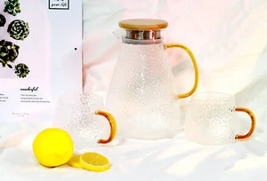 Vidrio Soplado a Mano Elegante Vidrio Tetera Vidrio Tetera Fruta Té - Imagen 1 de 22