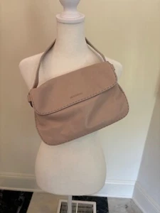Jil Sander Soft Leather Blush Pink Shoulder Bag Handbag LOGO Small Made in Italy - Picture 1 of 24