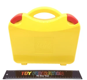 Yellow Lego Carrying Case With Lot Of Lego - Picture 1 of 4