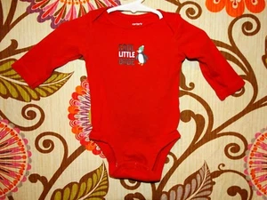 INFANT BOYS CARTER'S CHRISTMAS RED ONE PIECE SIZE 3 MONTHS - COOL LITTLE DUDE - Picture 1 of 9