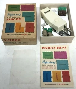 SINGER Professional Buttonholer model 381116 for slant-needle zig-zag W/ Manual - Picture 1 of 9