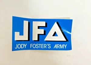 JFA Jody Foster's Army Band Skateboard Punk Original Stickers 1980's BLUE Color - Picture 1 of 1