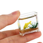 Dollhouse Miniature Glass Fish Tank Bowl Aquarium Doll House Home Ornament ~ T-❤