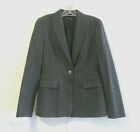 Elie Tahari Women's Blazer Jacket Gray Stretch Wool Size 4 S