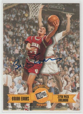 1996 Press Pass Draft Pick Limited Edition Authentics Autograph Auto Brian Evans