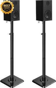 Speaker Stands Height Adjustable Floor Mount for Bose Polk JBL Sony - Set of 2 - Picture 1 of 12