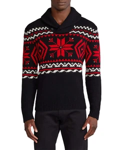Ralph Lauren Herren gemusterter Schal Pullover, Stil # 0200011718, Größe S, $ 1695 - Bild 1 von 20
