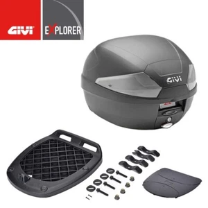 Bauletto Baule Piccolo Moto Scooter nero Completo Piastra 29 Lt Universale Givi - Foto 1 di 5