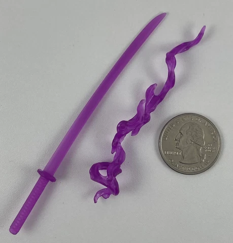 Marvel Legends X-Men PSYLOCKE PURPLE KATANA SWORD 1/12 Figure Custom Fodder Part Cover