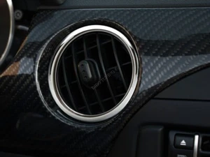 For Mazda MX5 MX-5 NC 2005-2014 Polished aluminum dashboard Air vents rings x4 - Picture 1 of 12