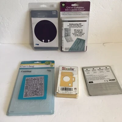 Cricut Cuttlebug Embossing, Sizzix, Cuttlebug, Stampin Up Contact Card Mixed Lot - Image 1 of 4