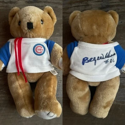 Vintage Chicago Cubs Steven Smith Plush BILLY WILLIAMS #26 Signed Autograph HOF - Image 1 of 4