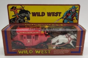 DILIGENZA WILD WEST EXPRESS STAGE COACH NEW IN BOX TOY VINTAGE '70 SOLDATINI - Picture 1 of 6