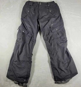 686 Snow Pants Men's Large Gray SMARTY 3-in-1 Cargo Fleece Lining Skiing - Picture 1 of 19