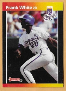 Frank White Kansas City Royals #85 - Donruss casi nuevo-como nuevo 1989 - Imagen 1 de 2