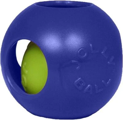 Jolly Pets Teaser Ball Dog Toy, Large/8 Inches, Blue, Model Number: 1508 BL - Image 1 of 4