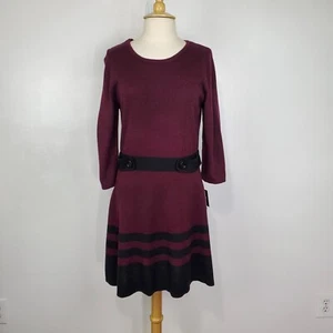 by & by Drop Waist Preppy Dark Academia Sweater Dress NEW NWT Size XXL (Juniors) - Picture 1 of 13