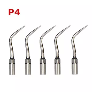 5Pcs P4 Dental Ultrasonic Scalers Perio Tips Fit for EMS WOODPECKER Handpiece - Picture 1 of 8