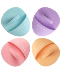 4 Pack Silicone Facial Cleansing Brush Face Exfoliator Blackhead Acne Pore Pad - Picture 1 of 8