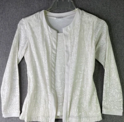 Blusa sobre camisa Maria Gabrielle New York para mujer S. manga larga de encaje WS23 Foto 1 de 4