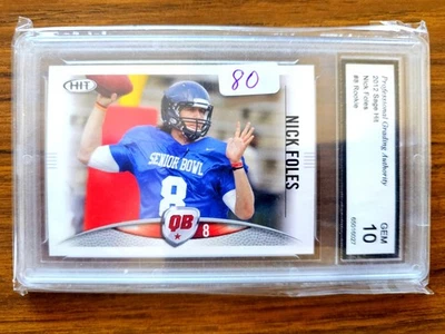 Nick Foles 2012 Sage Hit Rookie Card PGA GEM MINT 10 - Image 1 of 2