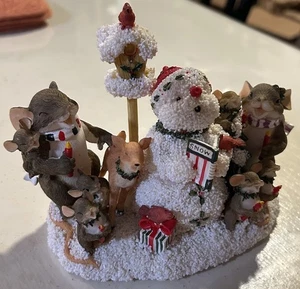 Charming Tails by Fitz and Floyd "Singin Snow Tunes" 2007 Artikel 87/175 Weihnachten - Bild 1 von 10