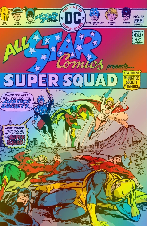 ALL STAR COMICS #58 BLIND BAG MIKE GRELL EXCL CLASSIC FOIL VARIANT POWER GIRL - Image 1 of 1