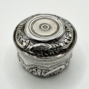 ANTICA SCATOLA POMANDER GEORGE II ARGENTO GOFFRATO c1750 - Foto 1 di 14