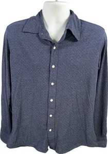 Bonobos Herren Blau Gepunktet Langarm Slim Fit Knopfleiste Hemd - L - Bild 1 von 3