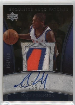 2005 Upper Deck Exquisite Collection /100 Nate Robinson RPA Rookie Patch Auto RC - Image 1 of 2