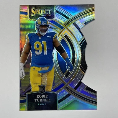 2023 Panini Select Kobe Turner Premier Silver Die-Cut RC #131 Rams Rookie  - Image 1 of 3