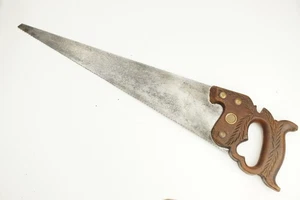 Antike 18" Disston & Sons Philadelphia Handsäge feine Verzahnung Schreiner - Bild 1 von 16
